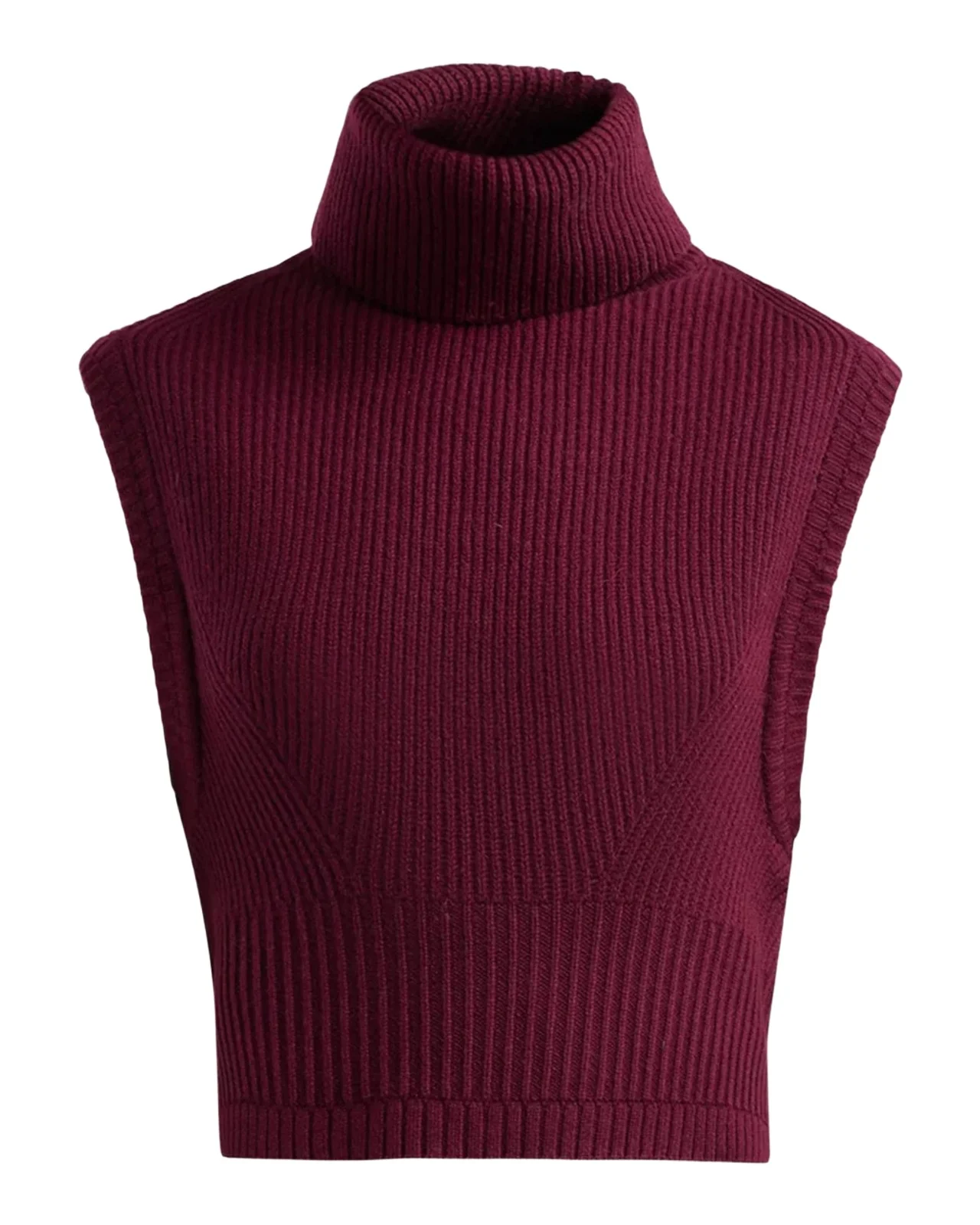 Simkhai Maple Ribbed Wool-Cashmere Top