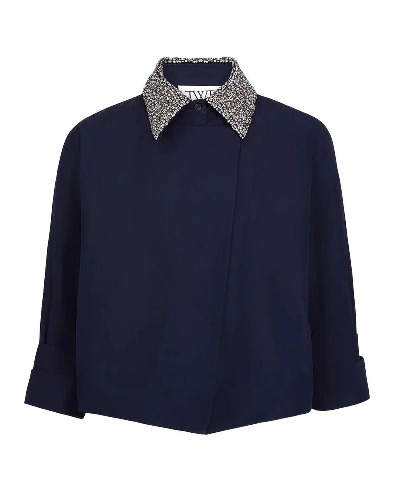 TWP New Chapter Crystal-Collar Cotton Shirt