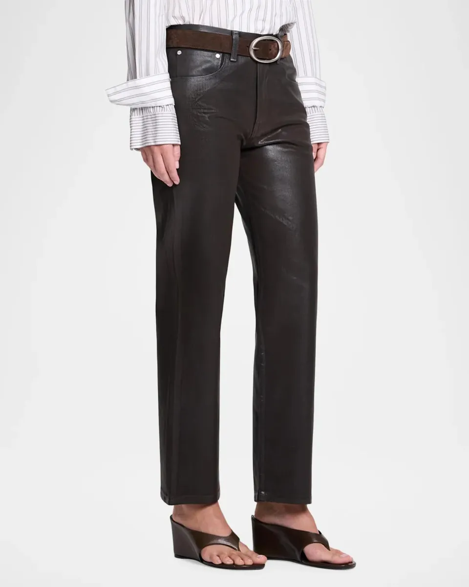 TWP Kent Coated Denim Straight-Leg Jeans | Thumbnail 4 TWP Kent Coated Denim Straight-Leg Jeans | Thumbnail 4