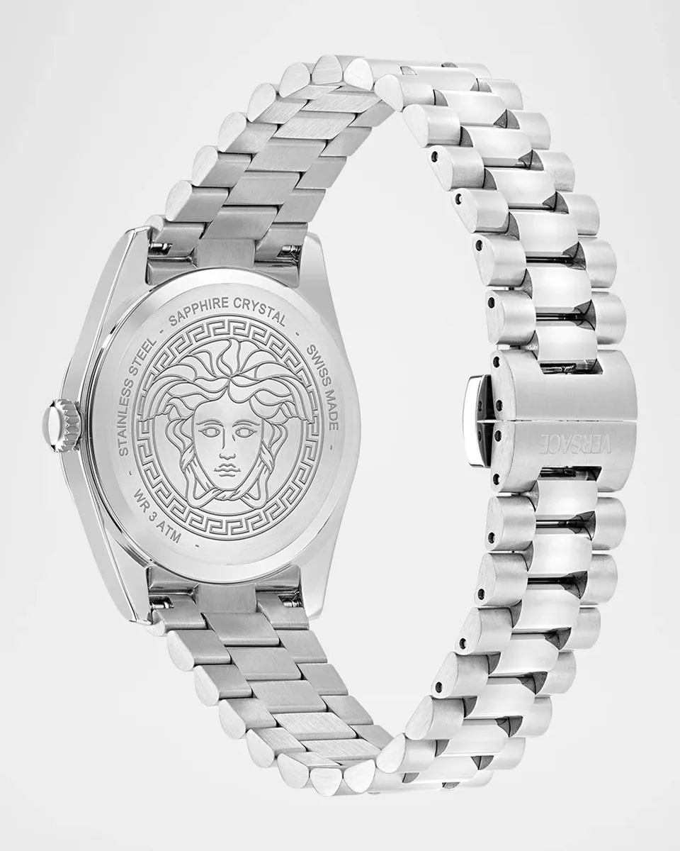 Versace Men's Millenyium 32mm Stainless Steel Bracelet Watch | Thumbnail 5 Versace Men's Millenyium 32mm Stainless Steel Bracelet Watch | Thumbnail 5
