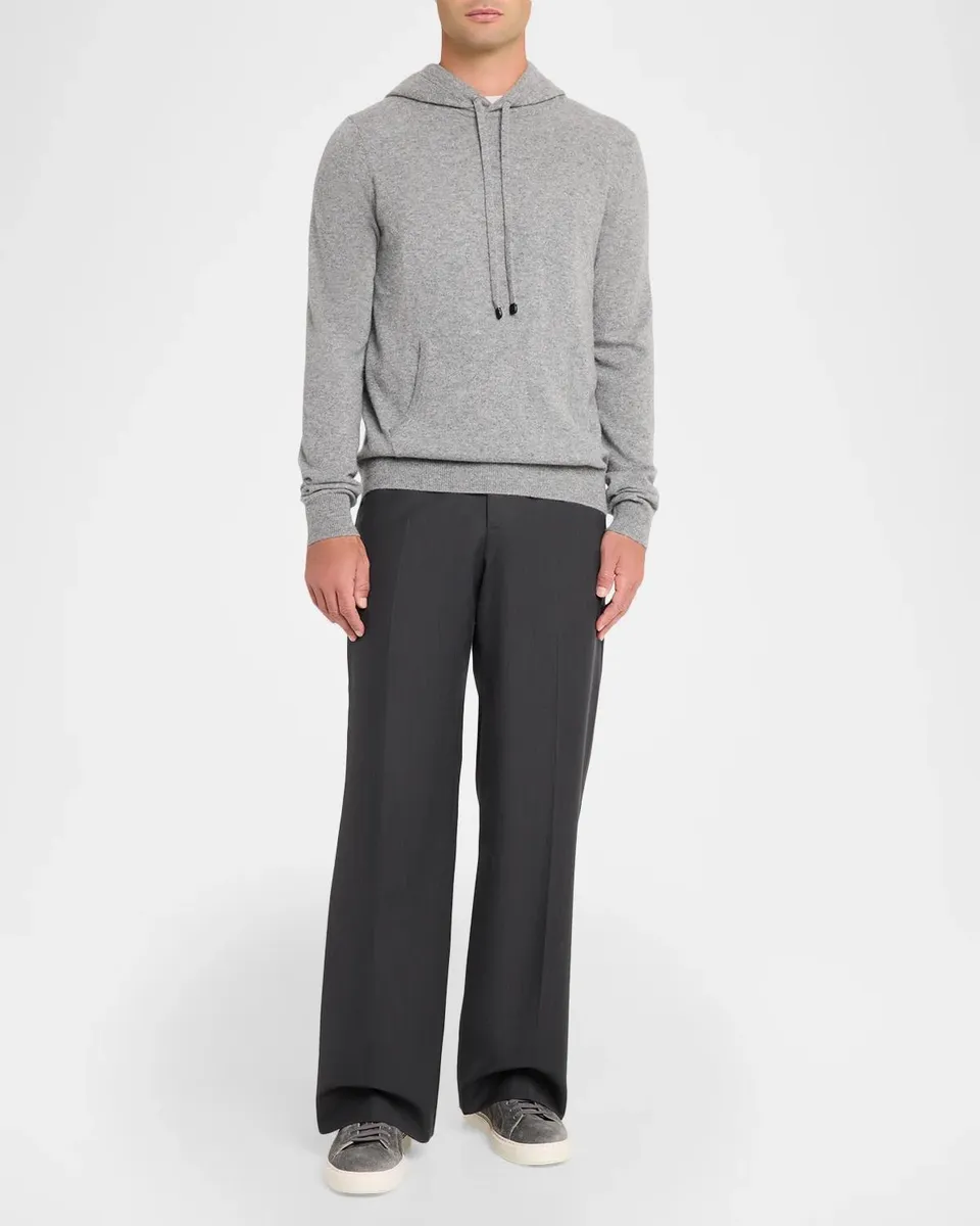Neiman Marcus Men's Cashmere Hoodie | Thumbnail 2