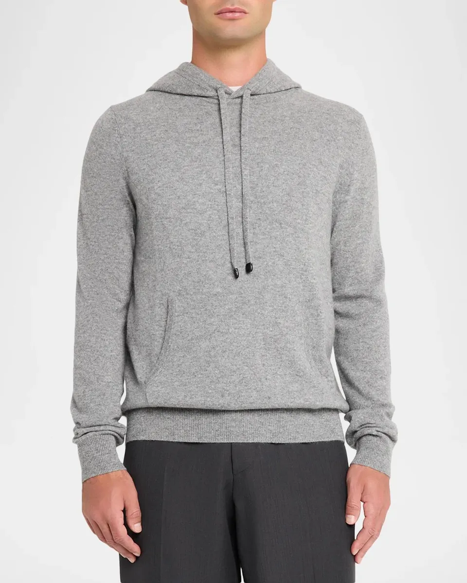 Neiman Marcus Men's Cashmere Hoodie | Thumbnail 4