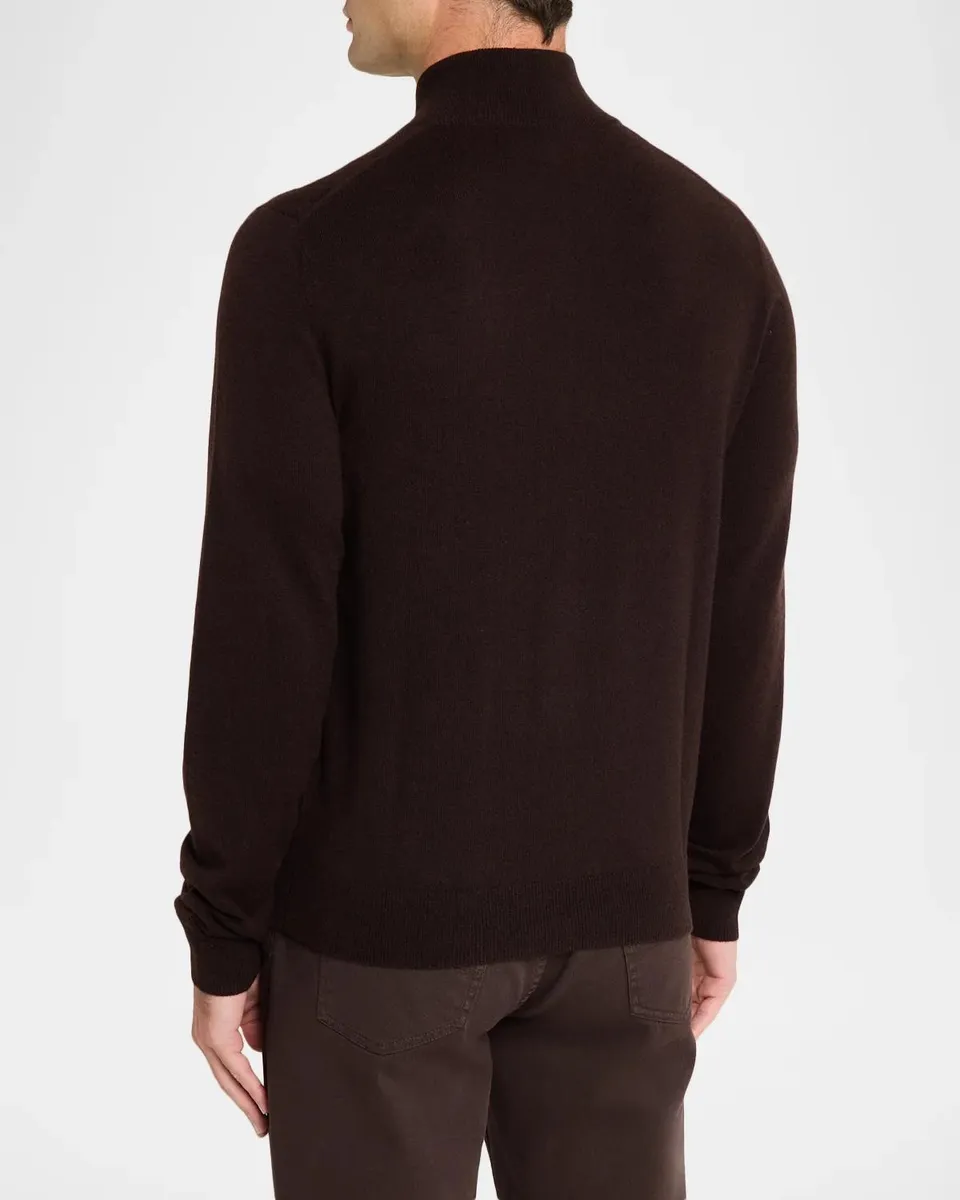 Neiman Marcus Men's Cross-Stitch Cashmere Sweater | Thumbnail 3 Neiman Marcus Men's Cross-Stitch Cashmere Sweater | Thumbnail 3