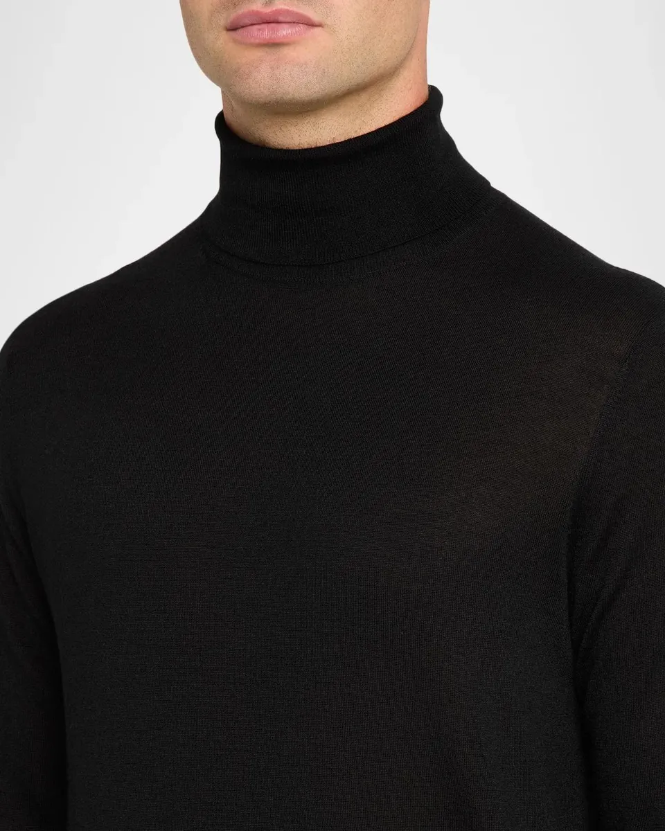 Neiman Marcus Men's Cashmere Turtleneck Sweater | Thumbnail 5 Neiman Marcus Men's Cashmere Turtleneck Sweater | Thumbnail 5