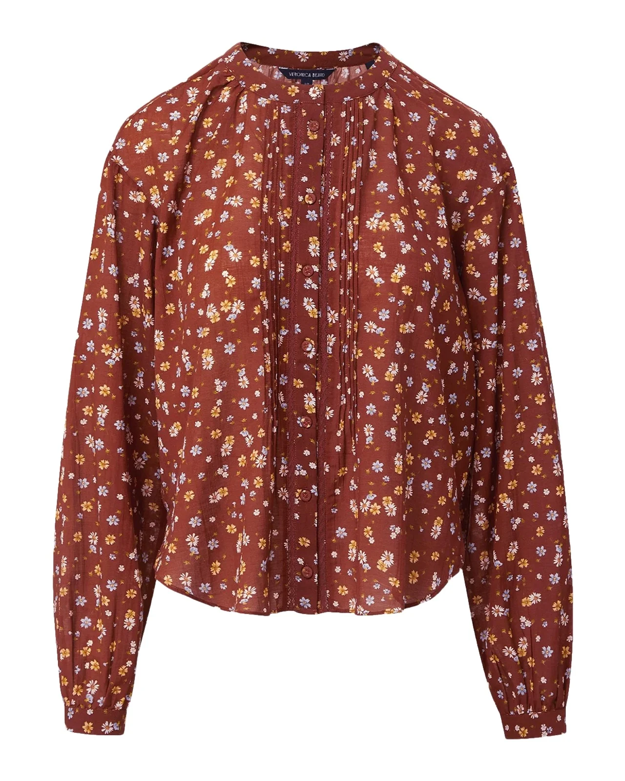 Lollie Floral Button-Front Blouse Lollie Floral Button-Front Blouse