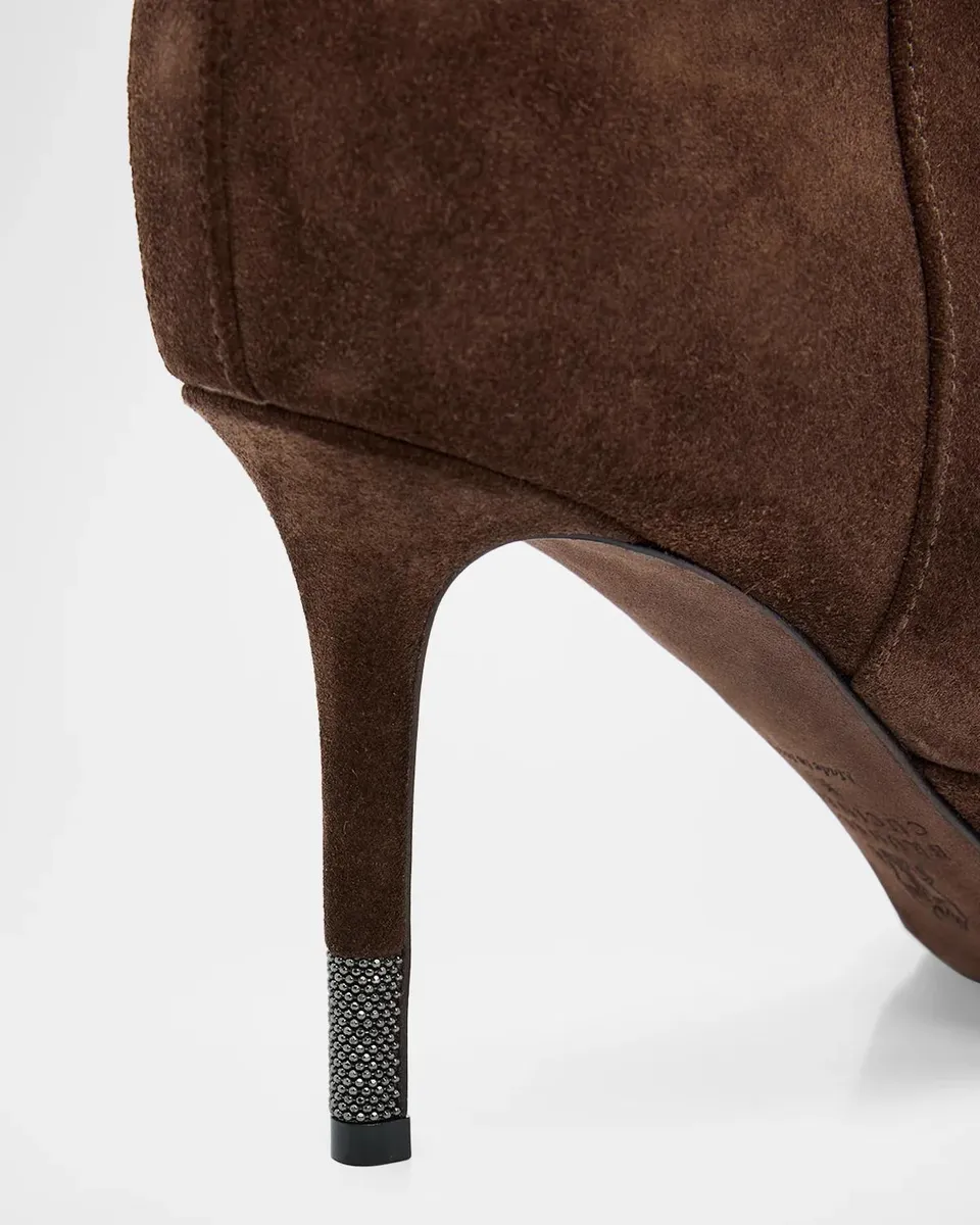 Brunello Cucinelli 80MM Suede Knee High Boots | Thumbnail 5 Brunello Cucinelli 80MM Suede Knee High Boots | Thumbnail 5