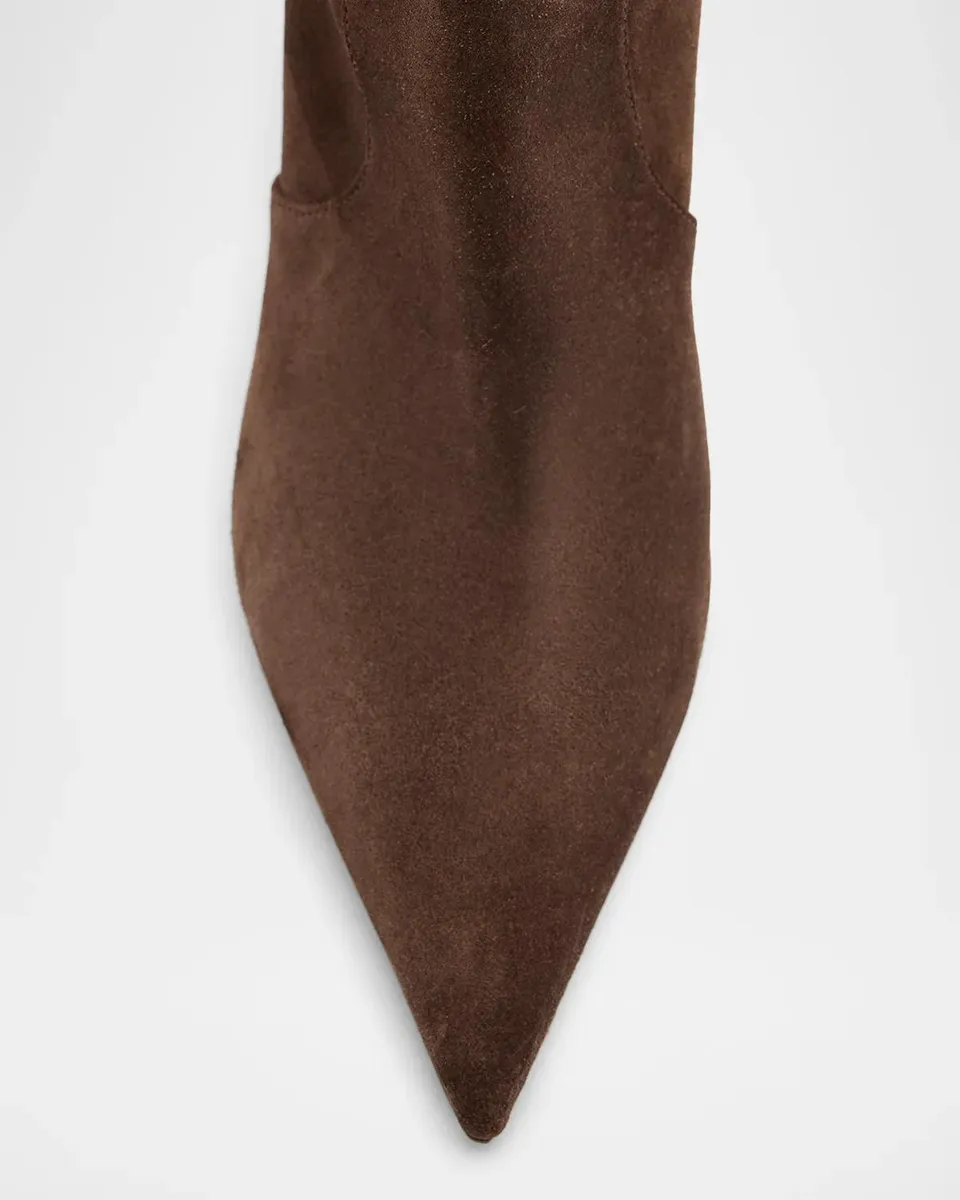 Brunello Cucinelli 80MM Suede Knee High Boots | Thumbnail 6 Brunello Cucinelli 80MM Suede Knee High Boots | Thumbnail 6