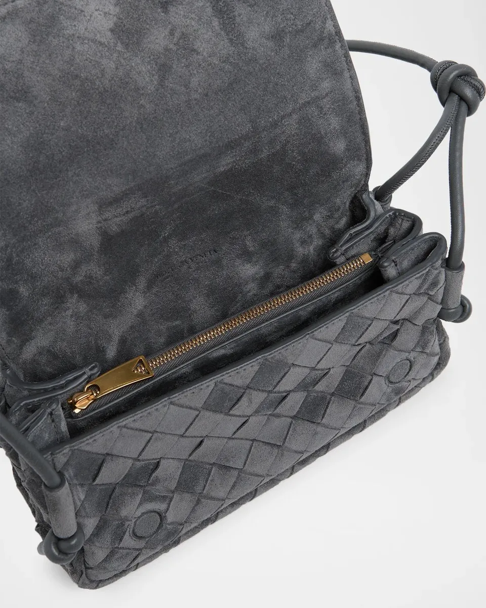 Bottega Veneta Smooth Suede Crossbody Bag | Thumbnail 4 Bottega Veneta Smooth Suede Crossbody Bag | Thumbnail 4