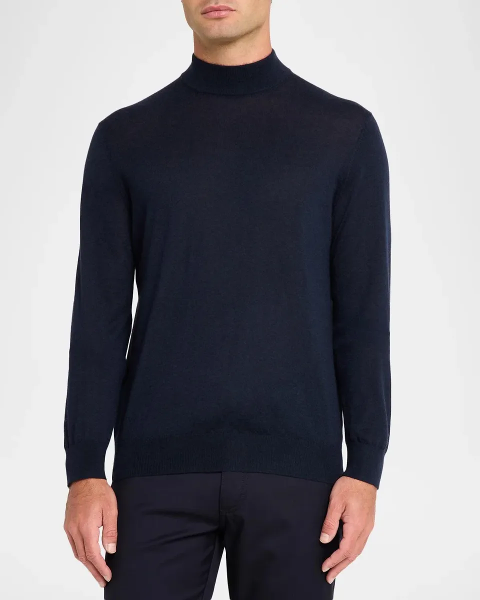 Neiman Marcus Men's Cashmere Turtleneck Sweater | Thumbnail 4 Neiman Marcus Men's Cashmere Turtleneck Sweater | Thumbnail 4