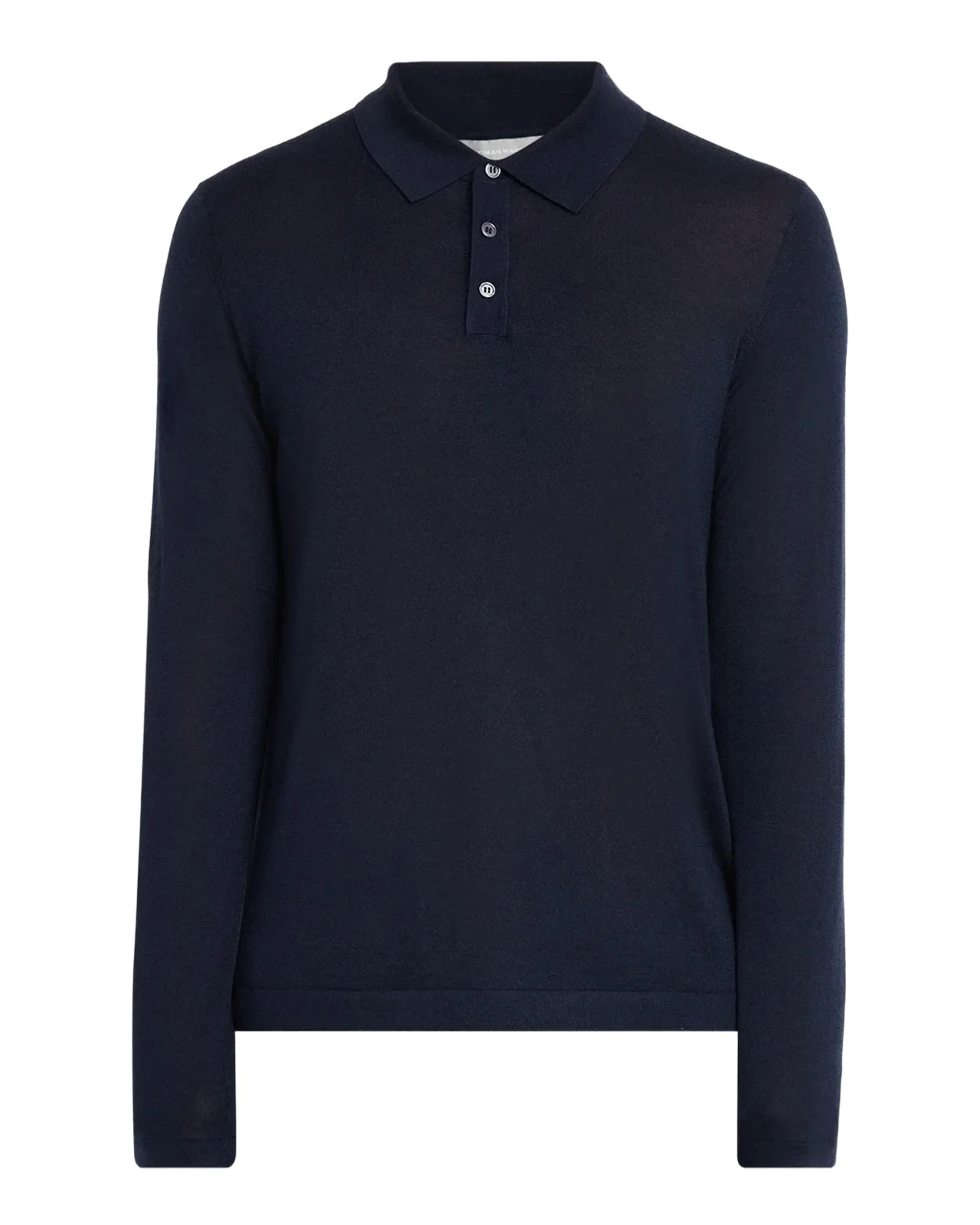 Men's Cashmere Long-Sleeve Polo Shirt