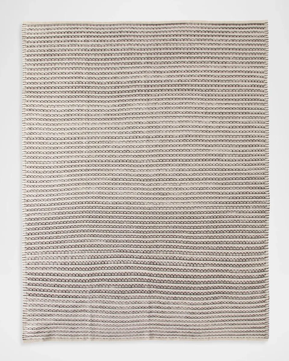 Sofia Cashmere Textured Cashmere Throw Blanket, 56" x 72" | Thumbnail 3