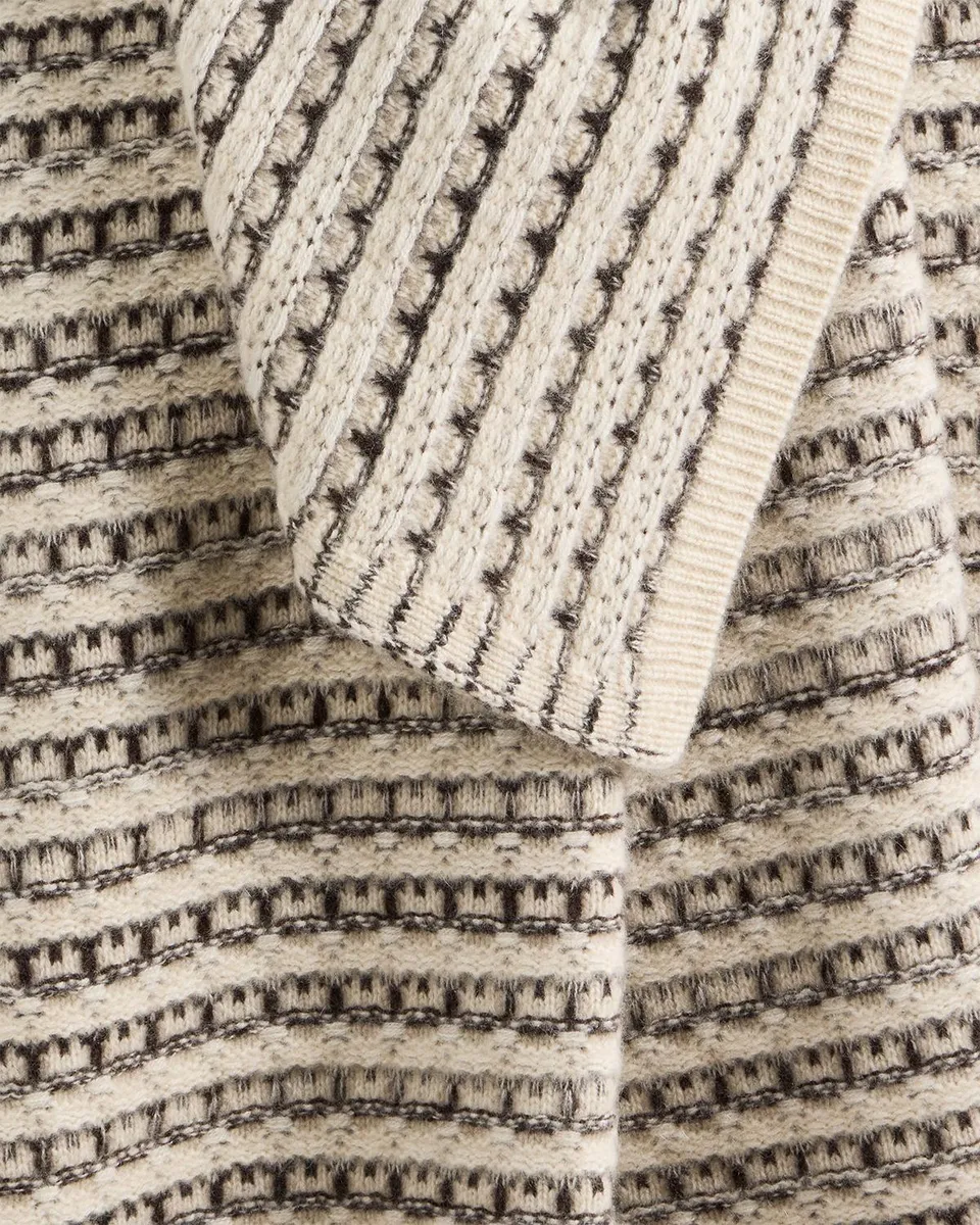 Sofia Cashmere Textured Cashmere Throw Blanket, 56" x 72" | Thumbnail 4