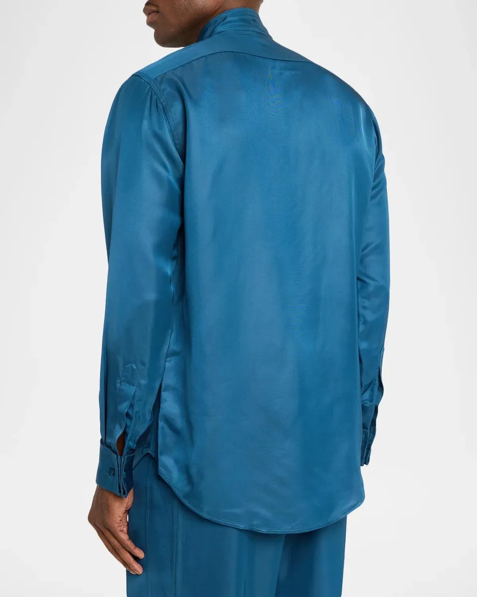Sanderlak Men's Pleated Bib-Front Tuxedo Shirt | Thumbnail 3 Sanderlak Men's Pleated Bib-Front Tuxedo Shirt | Thumbnail 3