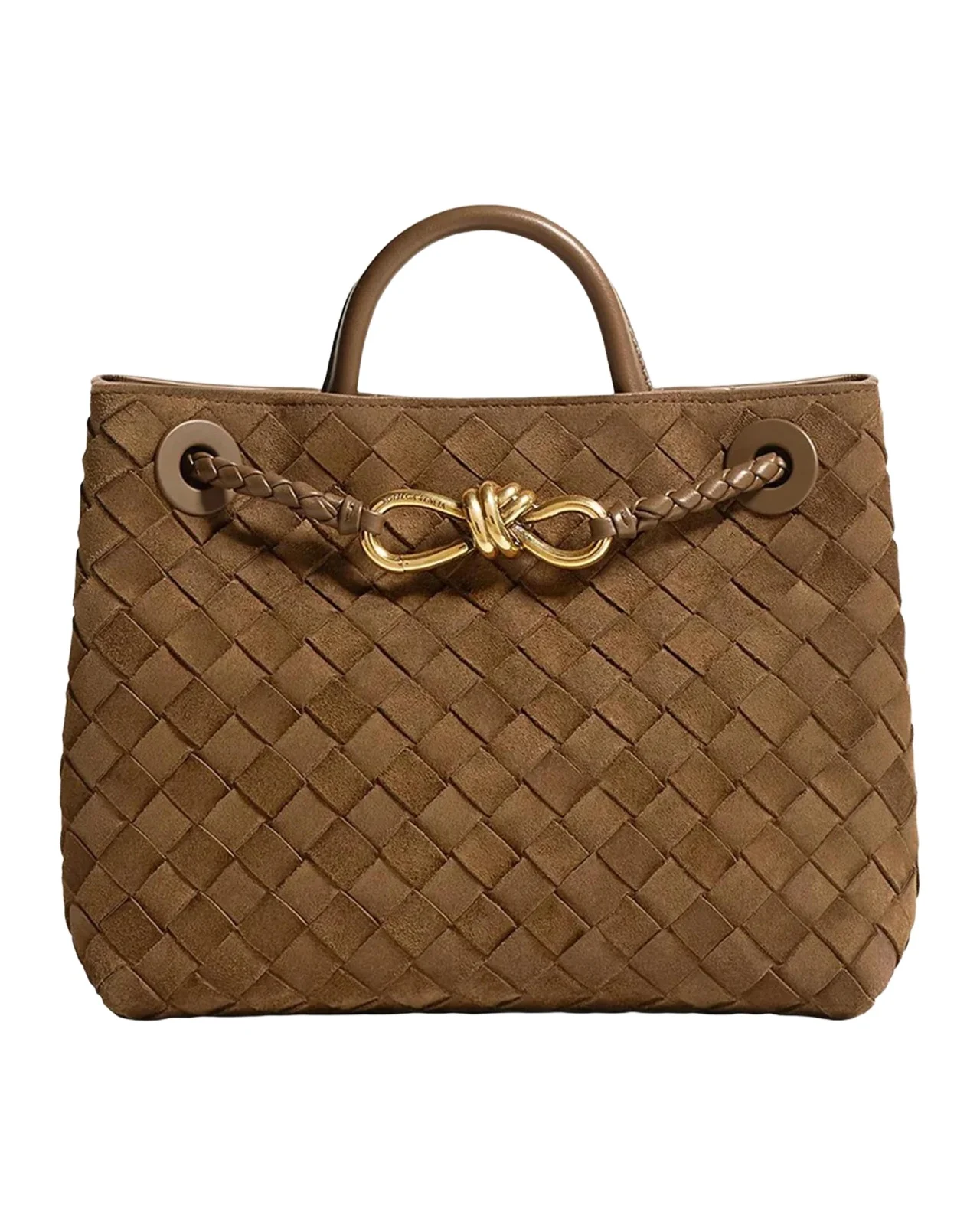 Andiamo Medium Top-Handle Bag in Suede Andiamo Medium Top-Handle Bag in Suede