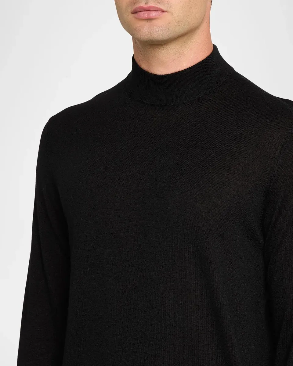 Neiman Marcus Men's Cashmere Turtleneck Sweater | Thumbnail 5