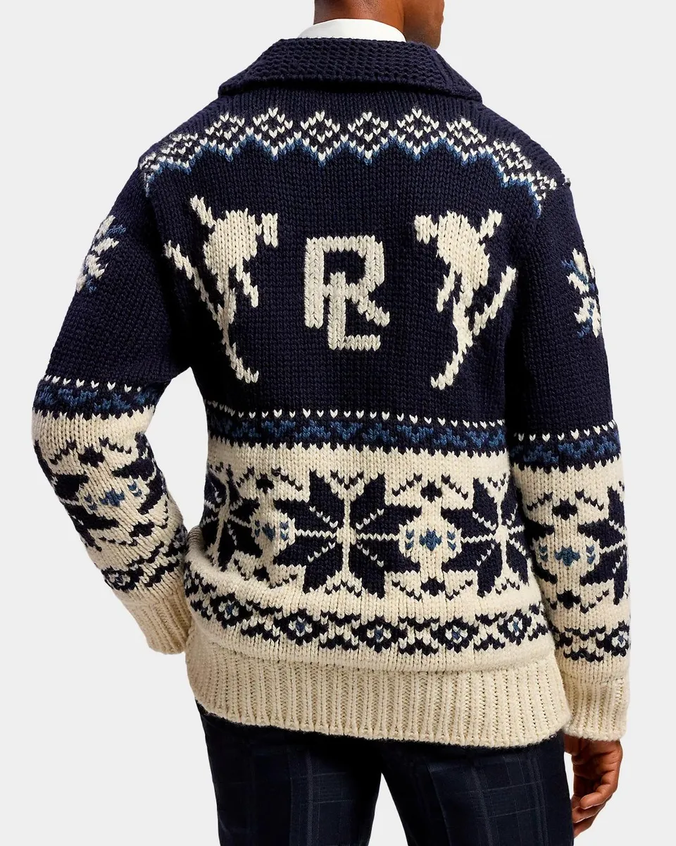 Ralph Lauren Purple Label Men's Wool-Cashmere Shawl Cardigan | Thumbnail 3 Ralph Lauren Purple Label Men's Wool-Cashmere Shawl Cardigan | Thumbnail 3