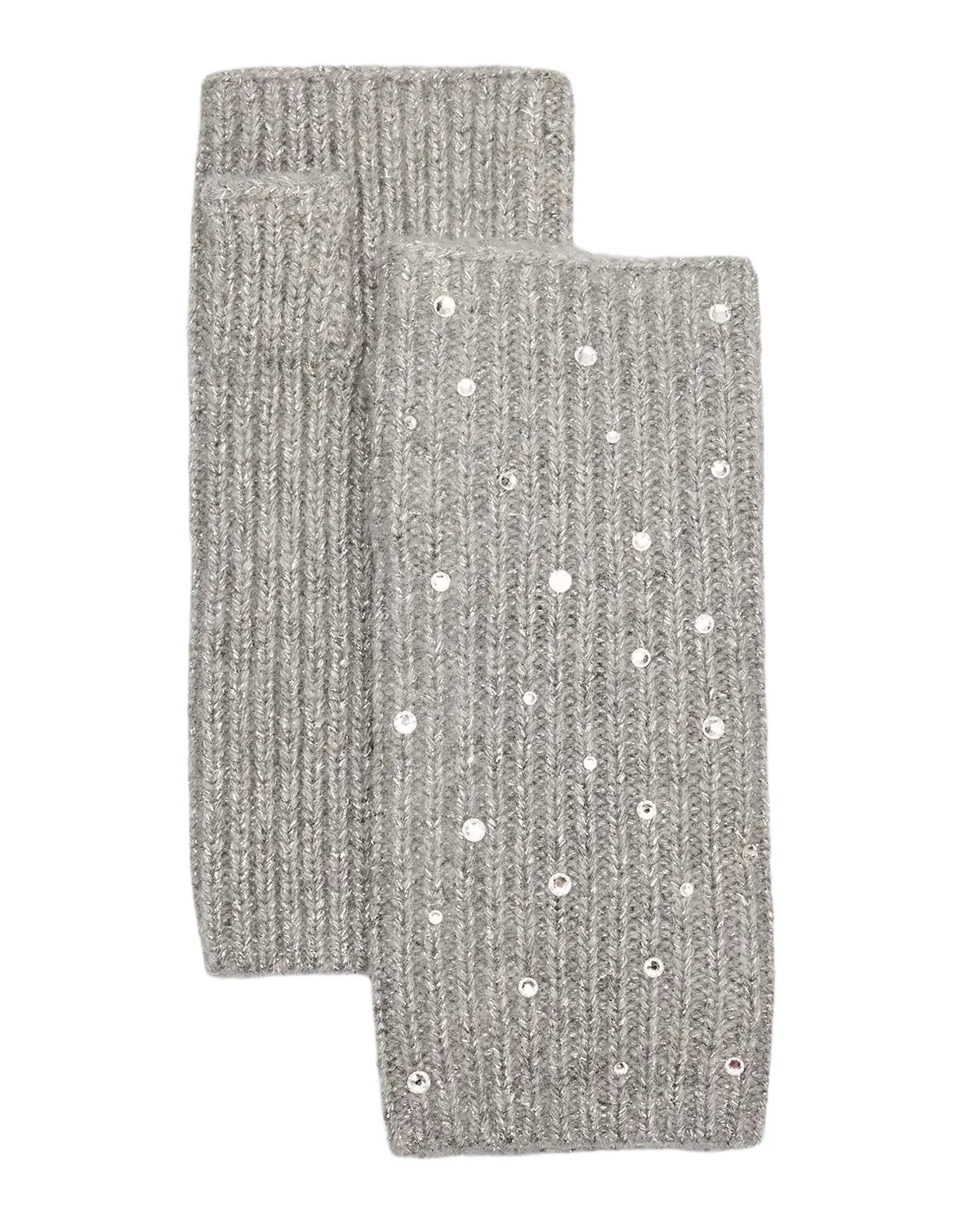 Carolyn Rowan Cashmere Crystal-Embellished Fingerless Gloves