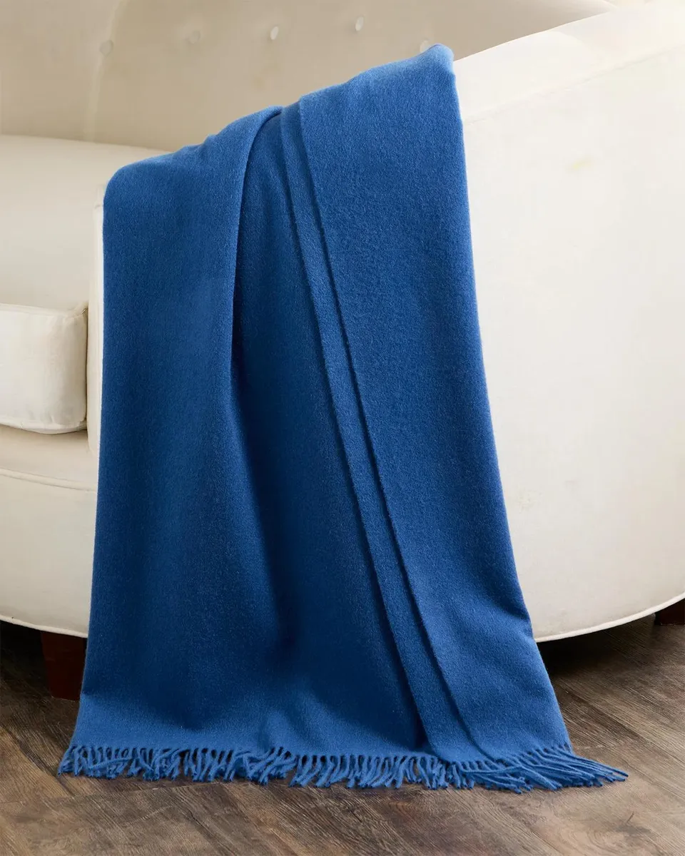 Sofia Cashmere Fringed Cashmere Throw Blanket, 56" x 72" | Thumbnail 2 Sofia Cashmere Fringed Cashmere Throw Blanket, 56" x 72" | Thumbnail 2