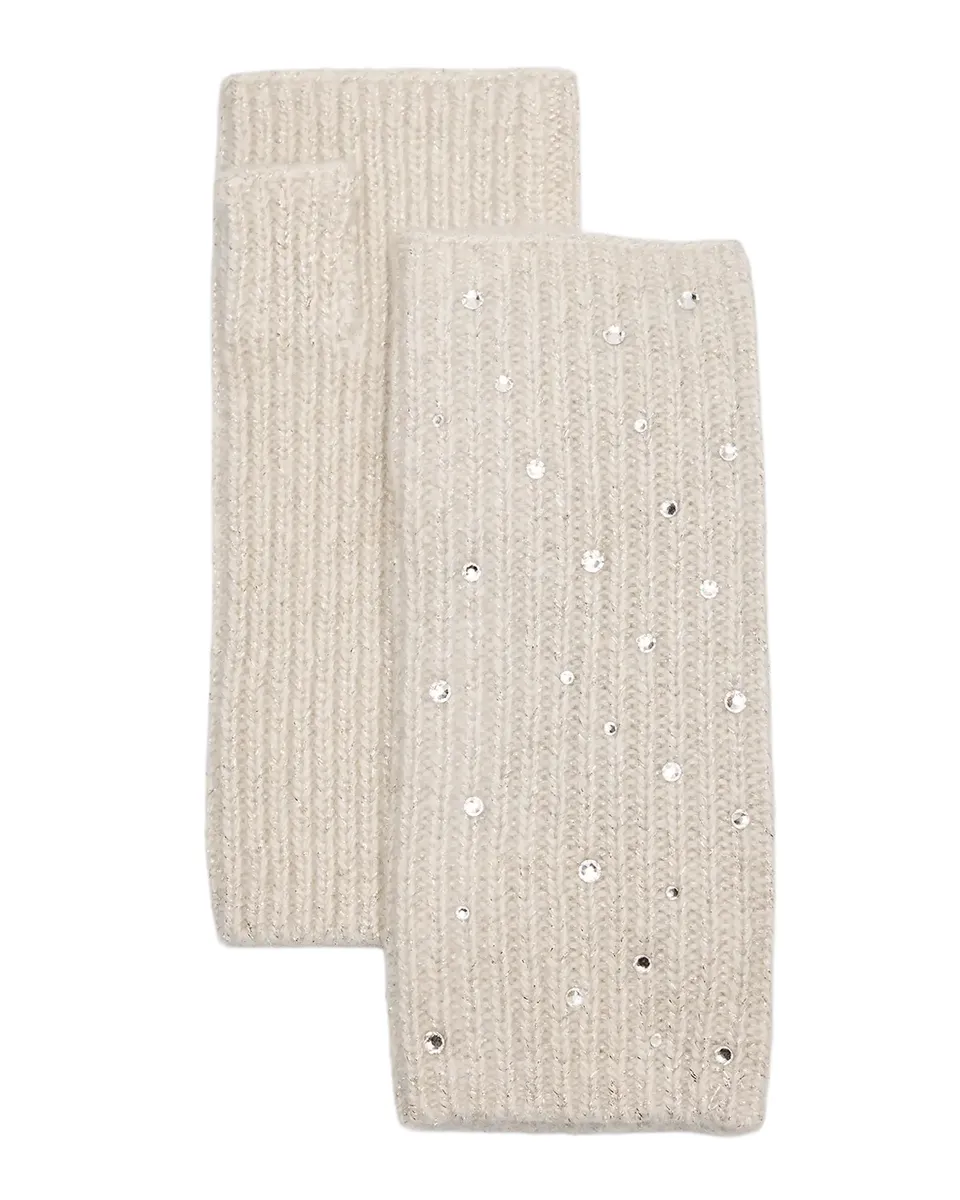 Carolyn Rowan Cashmere Crystal-Embellished Fingerless Gloves | Thumbnail 2 Carolyn Rowan Cashmere Crystal-Embellished Fingerless Gloves | Thumbnail 2