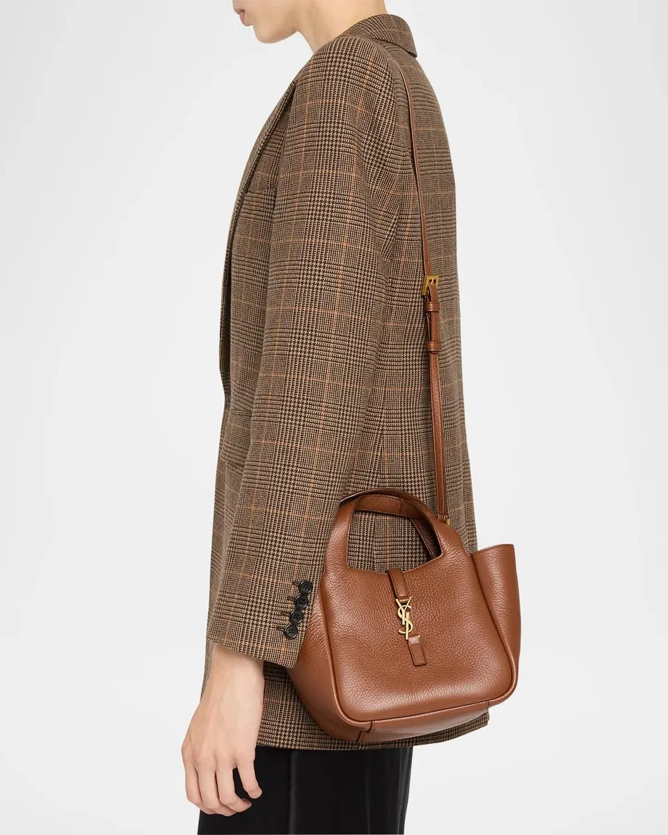 Saint Laurent Le 5 à 7 Bea Mini Tote Bag in Grained Leather | Thumbnail 2 Saint Laurent Le 5 à 7 Bea Mini Tote Bag in Grained Leather | Thumbnail 2
