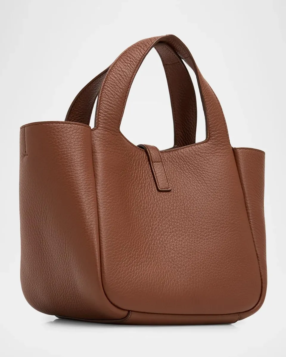 Saint Laurent Le 5 à 7 Bea Mini Tote Bag in Grained Leather | Thumbnail 3 Saint Laurent Le 5 à 7 Bea Mini Tote Bag in Grained Leather | Thumbnail 3