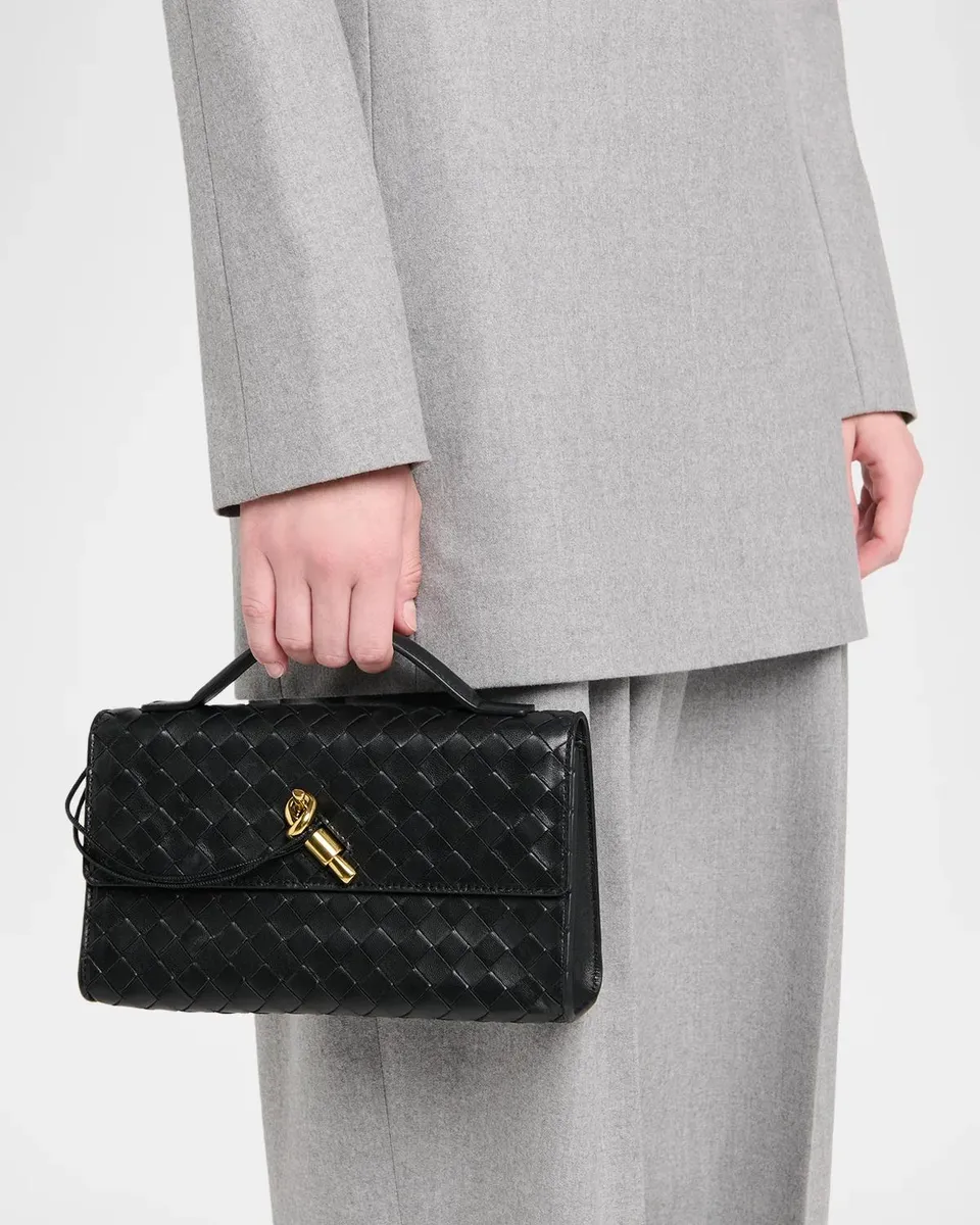 Bottega Veneta Andiamo Leather Clutch | Thumbnail 2