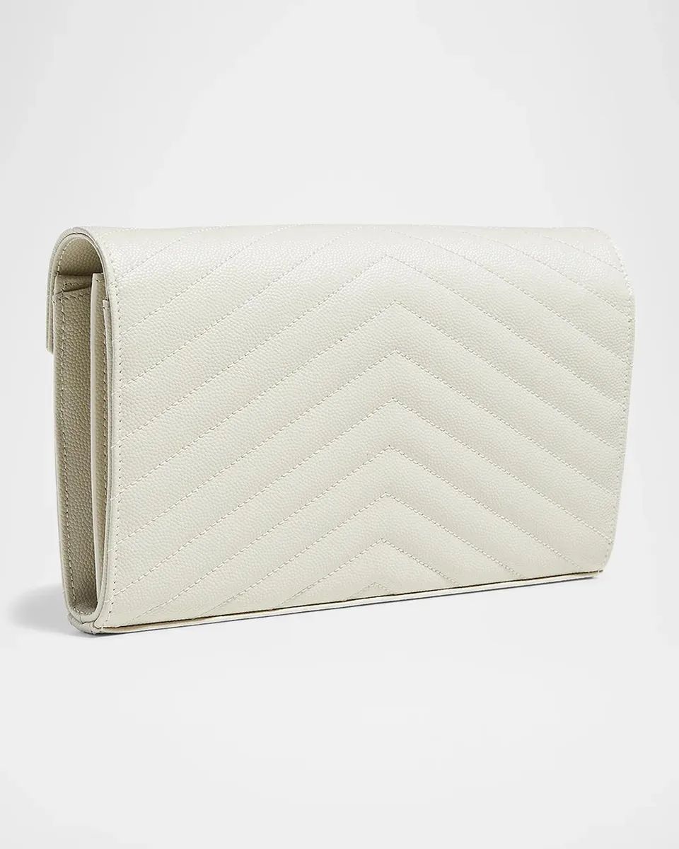 Saint Laurent Logo Quilted Leather Shoulder Bag | Thumbnail 4 Saint Laurent Logo Quilted Leather Shoulder Bag | Thumbnail 4