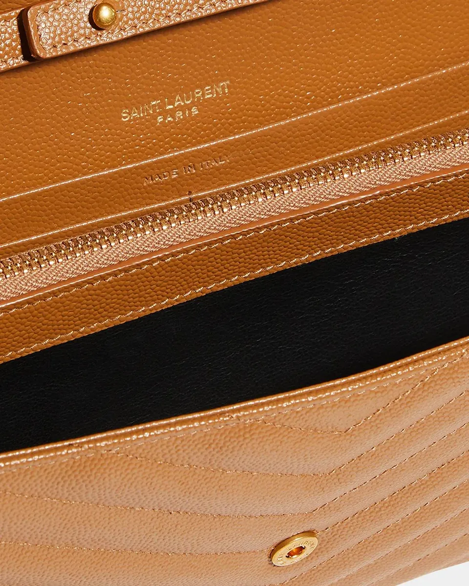 Saint Laurent Logo Quilted Leather Shoulder Bag | Thumbnail 4 Saint Laurent Logo Quilted Leather Shoulder Bag | Thumbnail 4
