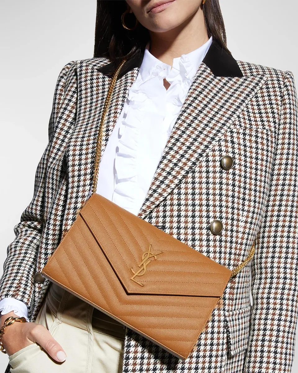 Saint Laurent Logo Quilted Leather Shoulder Bag | Thumbnail 5 Saint Laurent Logo Quilted Leather Shoulder Bag | Thumbnail 5