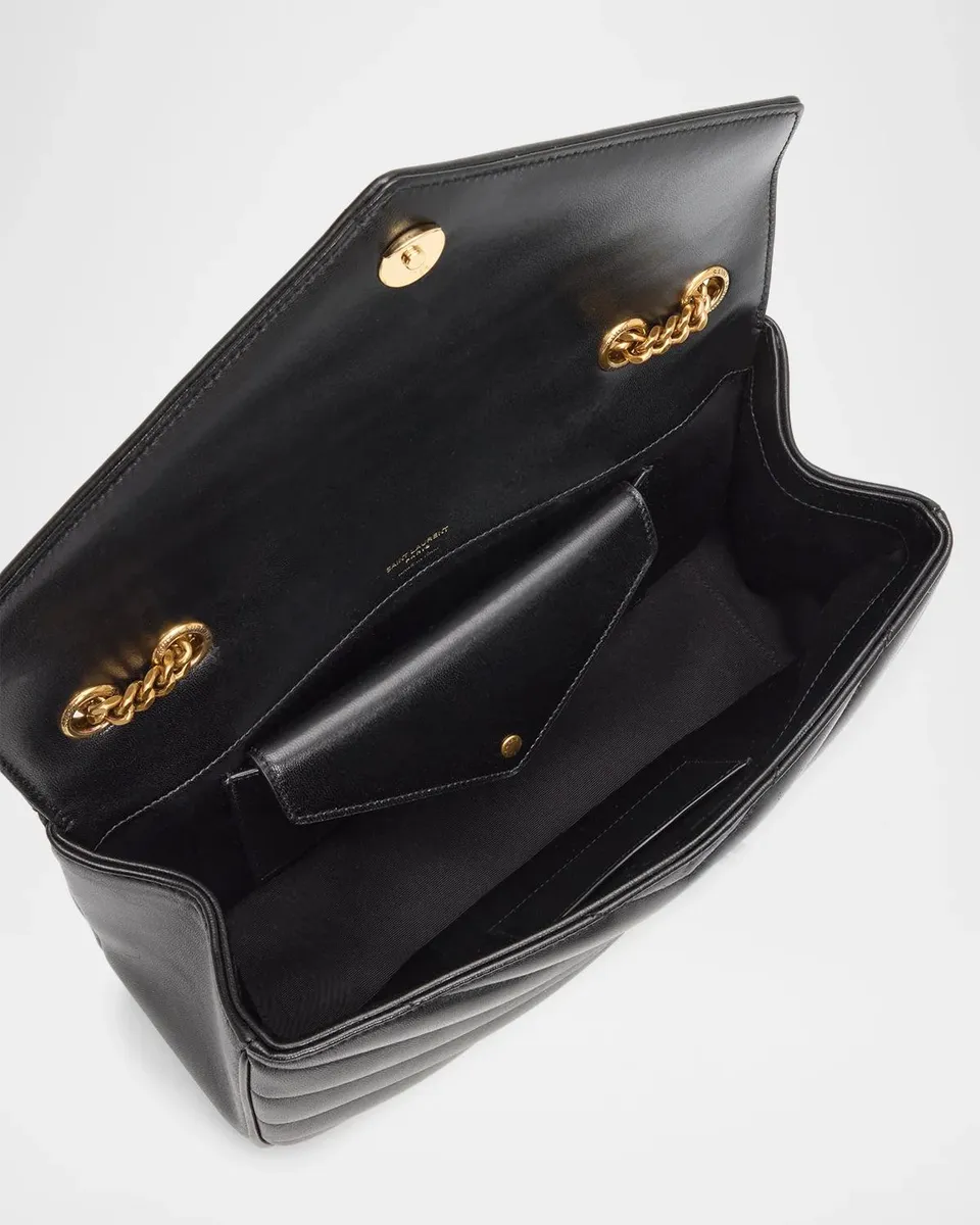Saint Laurent Loulou Medium YSL Quilted Leather Shoulder Bag | Thumbnail 4 Saint Laurent Loulou Medium YSL Quilted Leather Shoulder Bag | Thumbnail 4