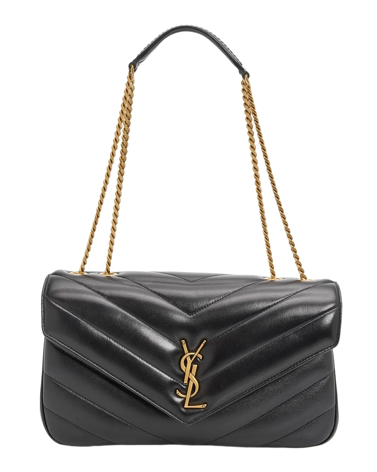 Saint Laurent Loulou Medium YSL Quilted Leather Shoulder Bag
