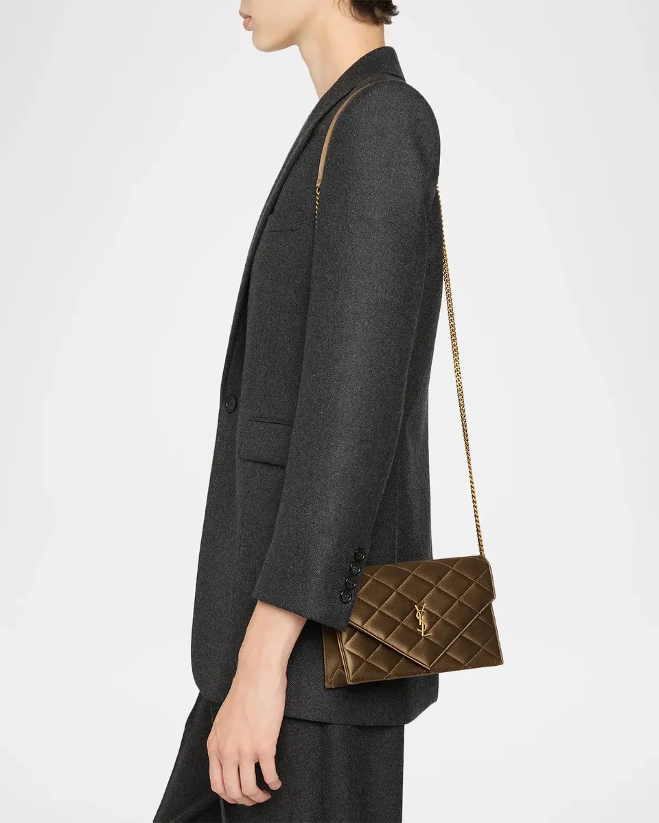 Saint Laurent YSL Small Quilted Wallet on Chain | Thumbnail 2 Saint Laurent YSL Small Quilted Wallet on Chain | Thumbnail 2