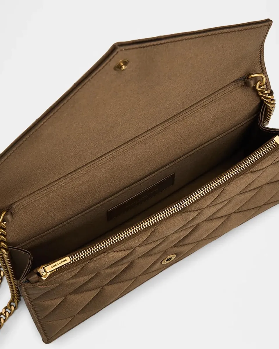 Saint Laurent YSL Small Quilted Wallet on Chain | Thumbnail 4 Saint Laurent YSL Small Quilted Wallet on Chain | Thumbnail 4