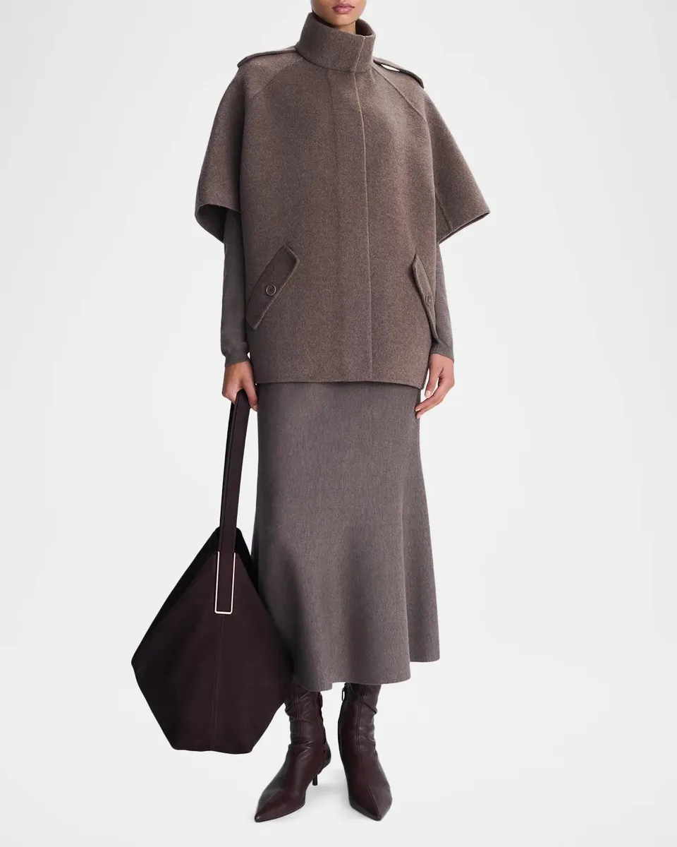 Simkhai Luly Wool-Blend Poncho | Thumbnail 2 Simkhai Luly Wool-Blend Poncho | Thumbnail 2
