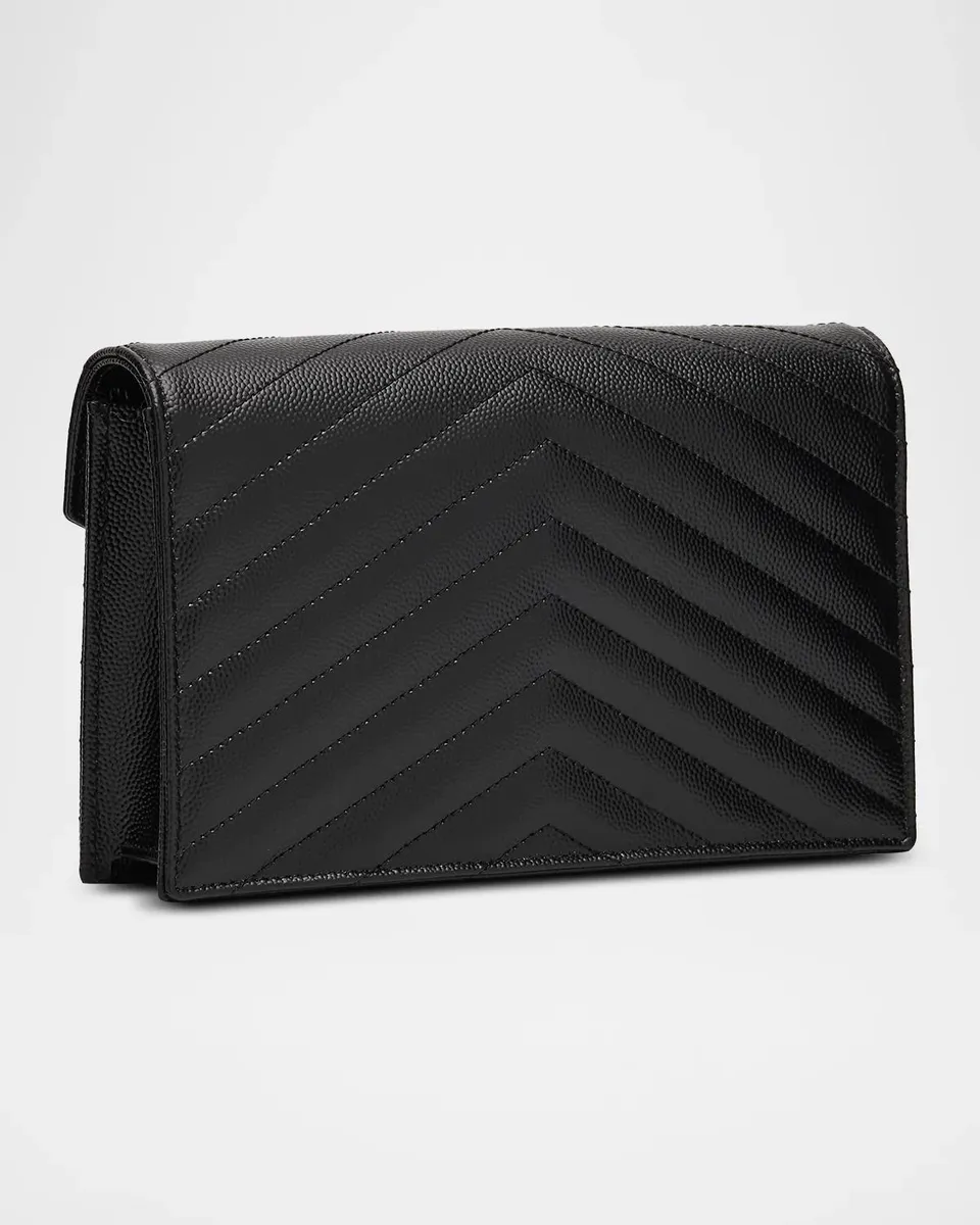 Saint Laurent Cassandre Quilted Chevron Leather Shoulder Bag | Thumbnail 3 Saint Laurent Cassandre Quilted Chevron Leather Shoulder Bag | Thumbnail 3