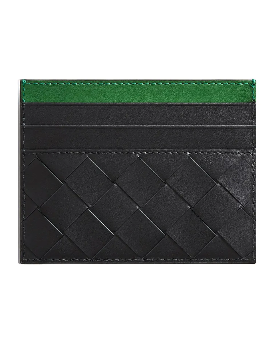 Bottega Veneta Men's Colorblock Leather Card Holder | Thumbnail 3 Bottega Veneta Men's Colorblock Leather Card Holder | Thumbnail 3