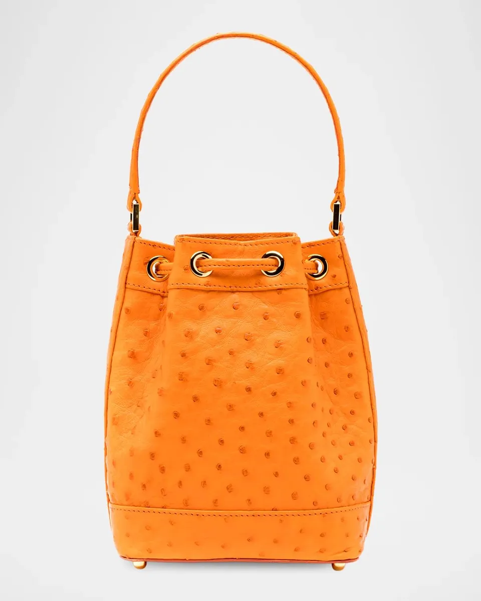 Lana Marks Baby Isla Ostrich Leather Tote Bag | Thumbnail 4 Lana Marks Baby Isla Ostrich Leather Tote Bag | Thumbnail 4