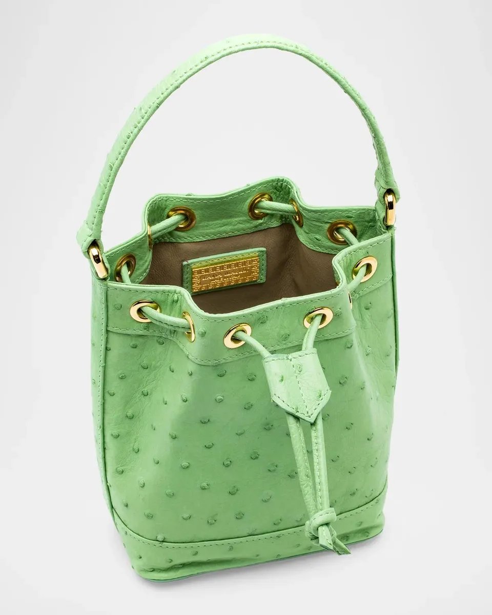Lana Marks Baby Isla Ostrich Leather Tote Bag | Thumbnail 3 Lana Marks Baby Isla Ostrich Leather Tote Bag | Thumbnail 3