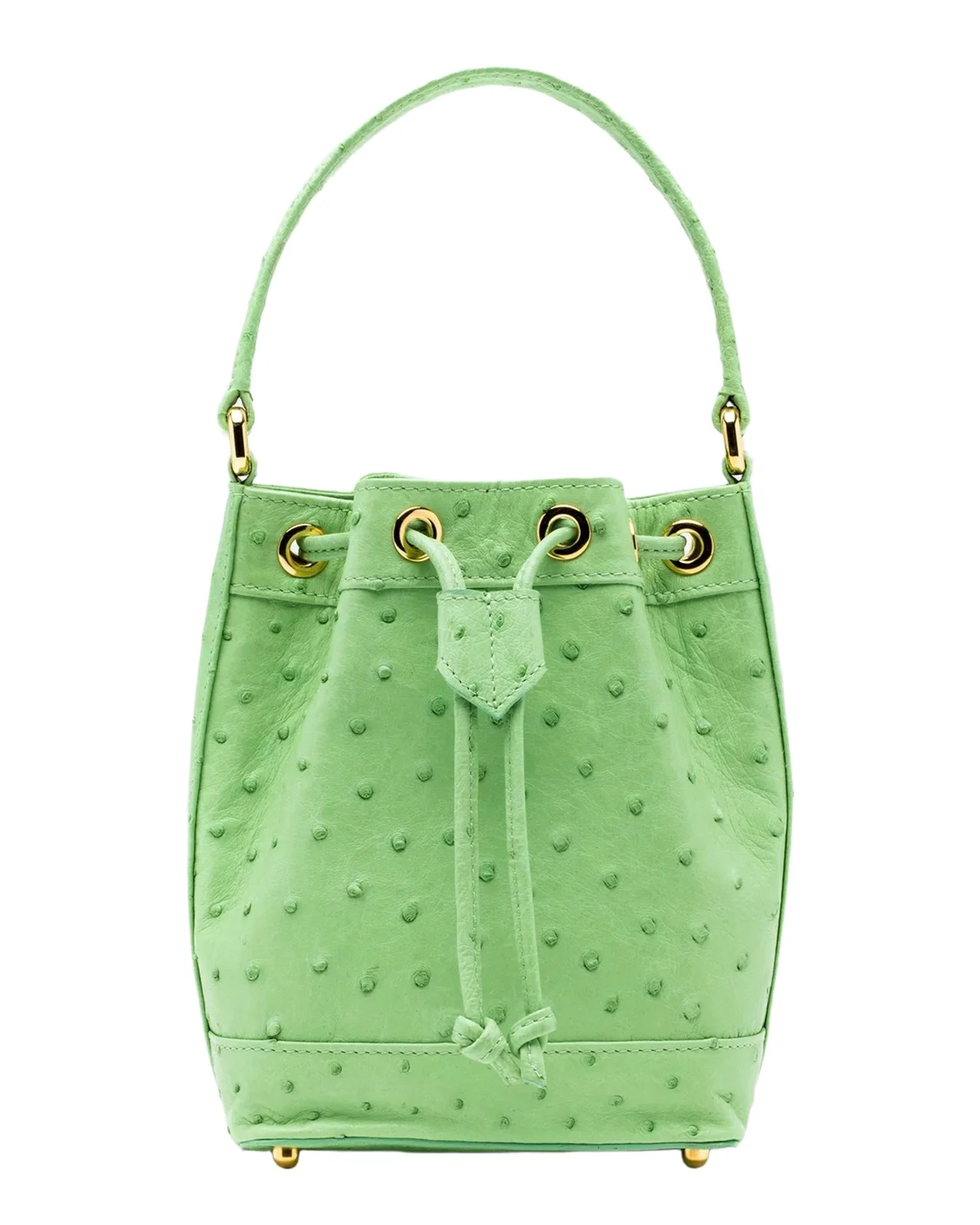 Baby Isla Ostrich Leather Tote Bag