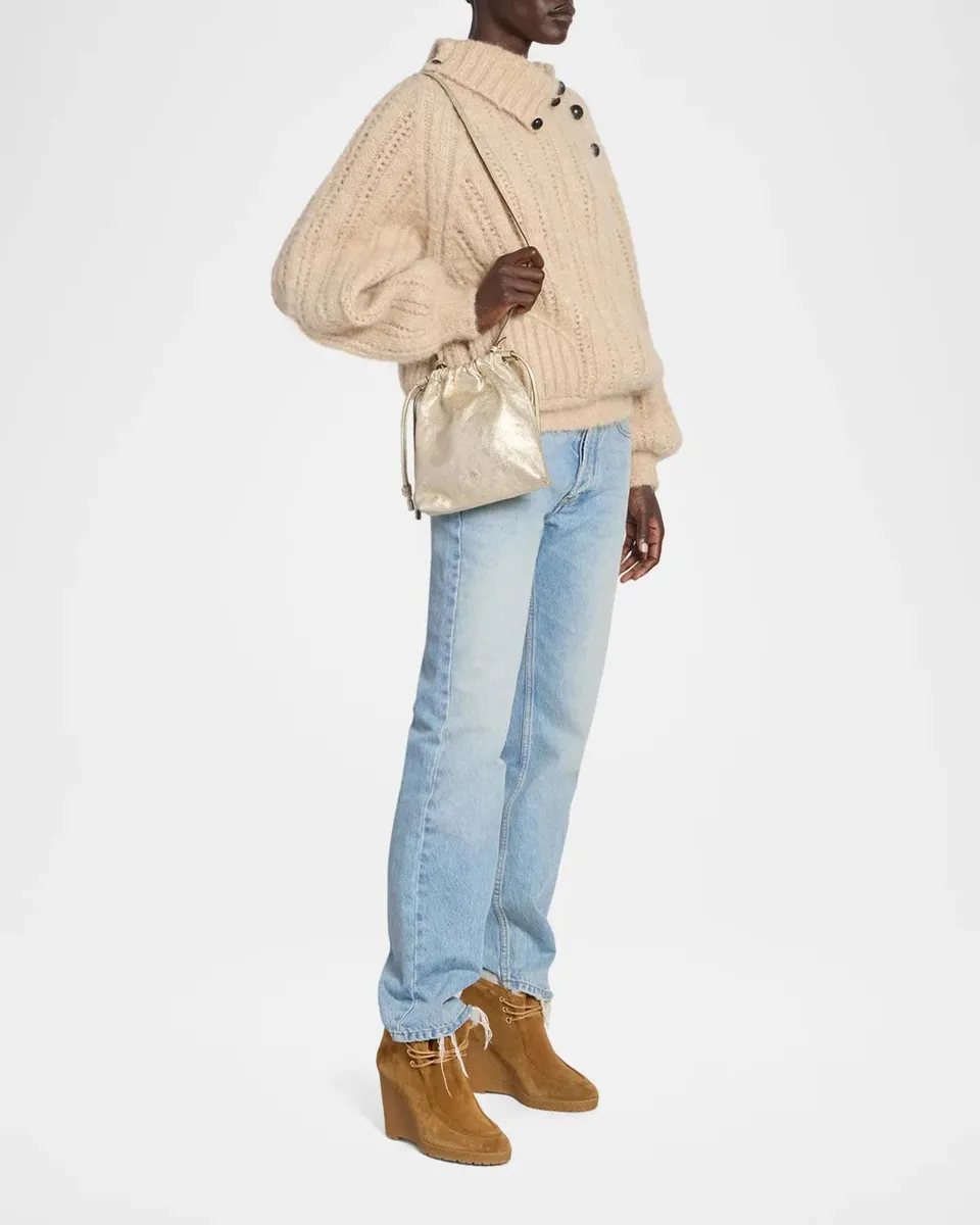Isabel Marant Silven Mini Metallic Leather Shoulder Bag | Thumbnail 2 Isabel Marant Silven Mini Metallic Leather Shoulder Bag | Thumbnail 2