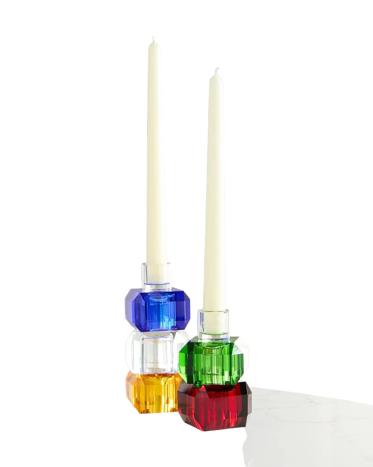 Tizo Crystal Glass Stackable Candleholder