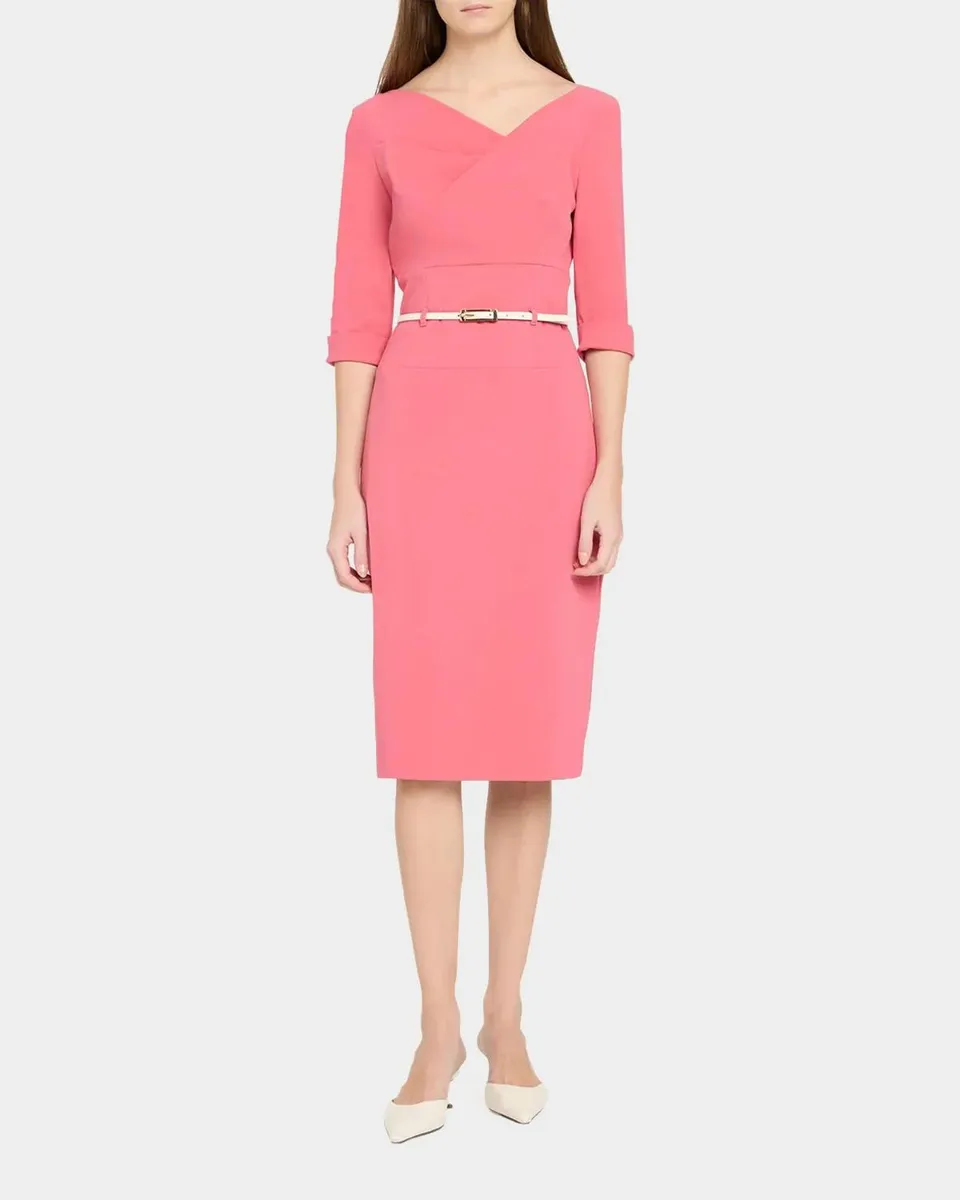 BLACK HALO Jackie 3/4-Sleeve Belted Dress | Thumbnail 2 BLACK HALO Jackie 3/4-Sleeve Belted Dress | Thumbnail 2
