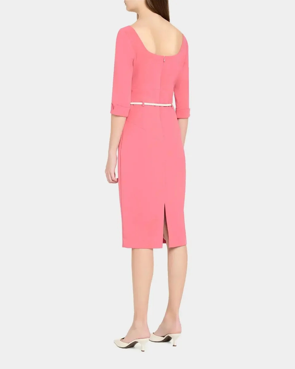 BLACK HALO Jackie 3/4-Sleeve Belted Dress | Thumbnail 3 BLACK HALO Jackie 3/4-Sleeve Belted Dress | Thumbnail 3
