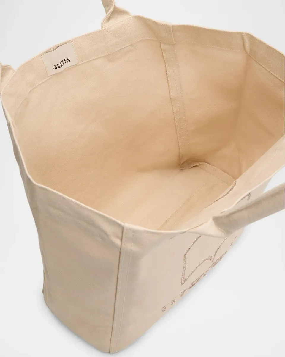 Isabel Marant Yenky Small Cotton Canvas Tote Bag | Thumbnail 4 Isabel Marant Yenky Small Cotton Canvas Tote Bag | Thumbnail 4