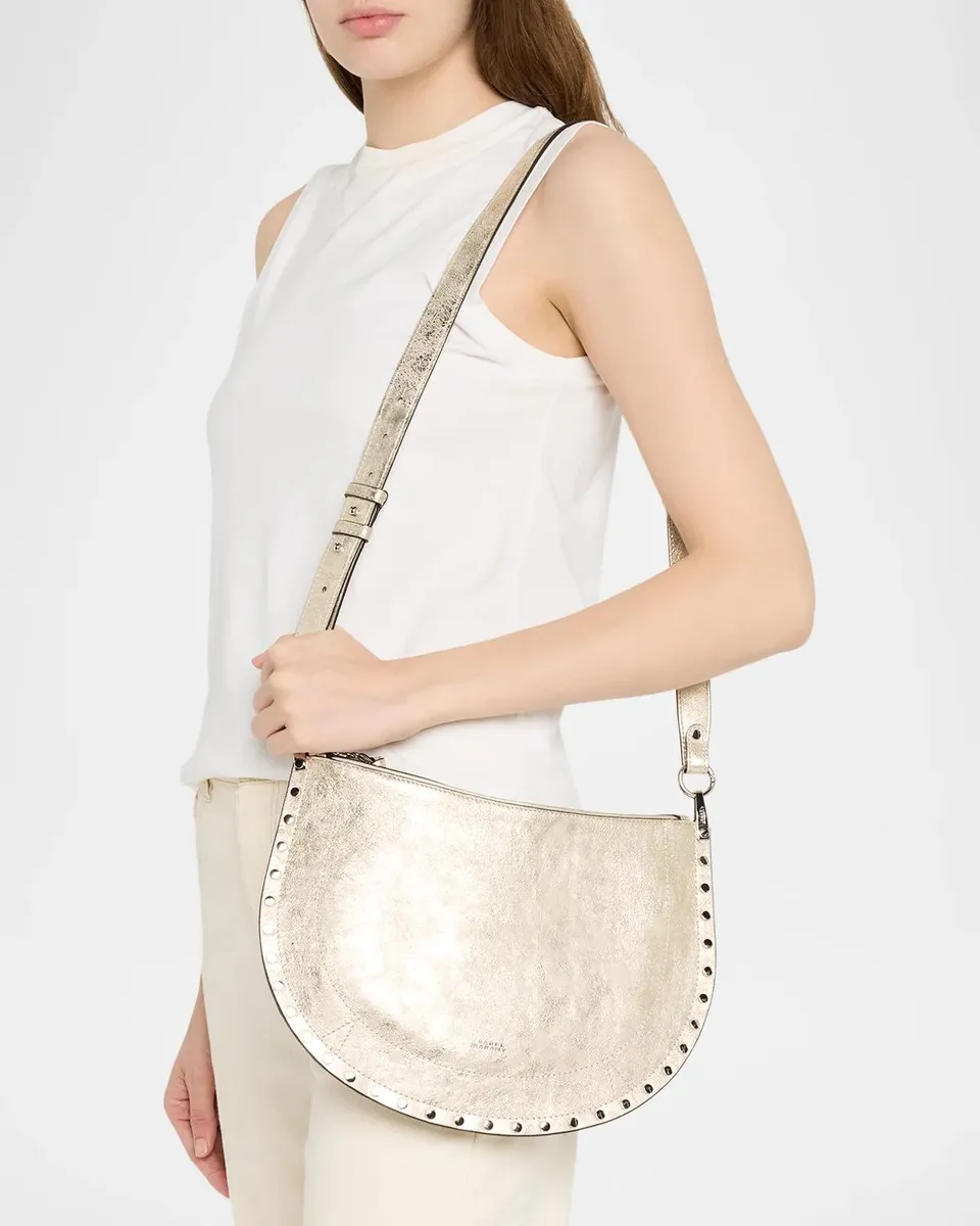 Isabel Marant Oskan Metallic Leather Shoulder Bag | Thumbnail 2 Isabel Marant Oskan Metallic Leather Shoulder Bag | Thumbnail 2