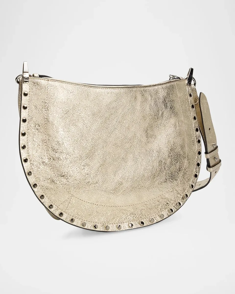 Isabel Marant Oskan Metallic Leather Shoulder Bag | Thumbnail 3 Isabel Marant Oskan Metallic Leather Shoulder Bag | Thumbnail 3