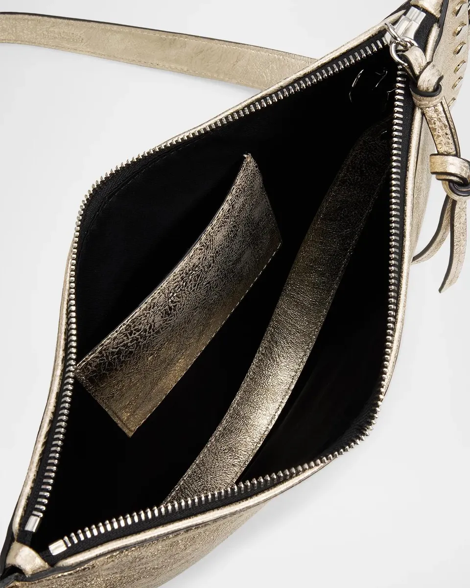 Isabel Marant Oskan Metallic Leather Shoulder Bag | Thumbnail 4 Isabel Marant Oskan Metallic Leather Shoulder Bag | Thumbnail 4