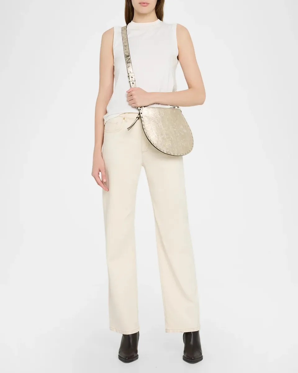 Isabel Marant Oskan Metallic Leather Shoulder Bag | Thumbnail 5 Isabel Marant Oskan Metallic Leather Shoulder Bag | Thumbnail 5