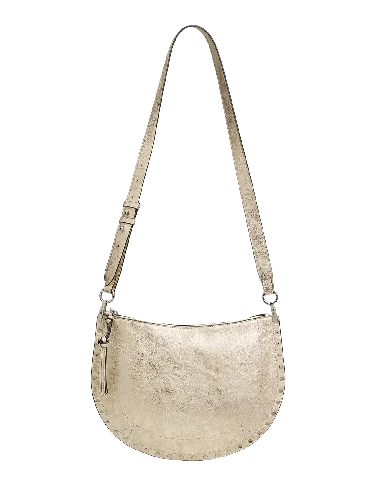 Oskan Metallic Leather Shoulder Bag