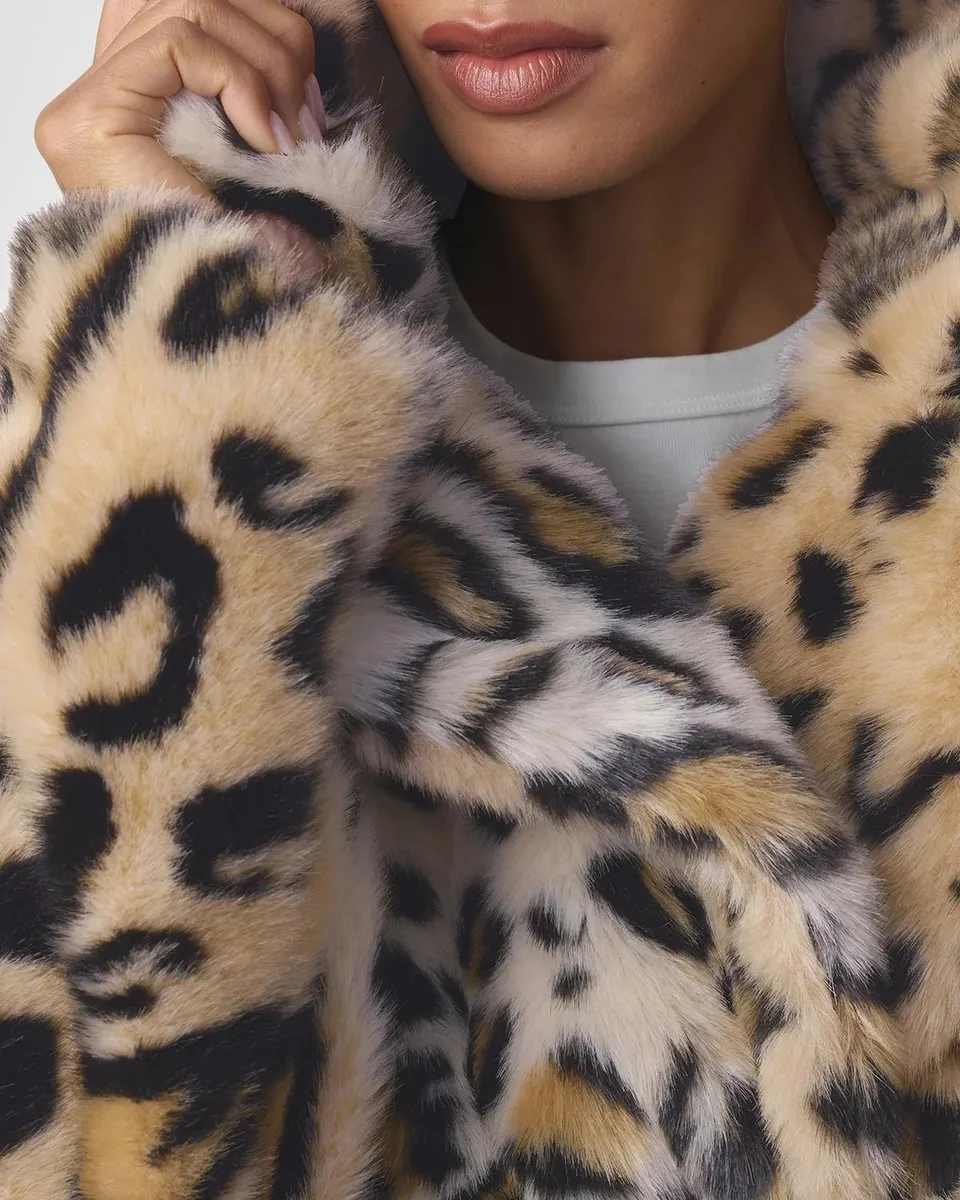Joe's Jeans The Leopard Double-Breasted Faux-Fur Coat | Thumbnail 5 Joe's Jeans The Leopard Double-Breasted Faux-Fur Coat | Thumbnail 5